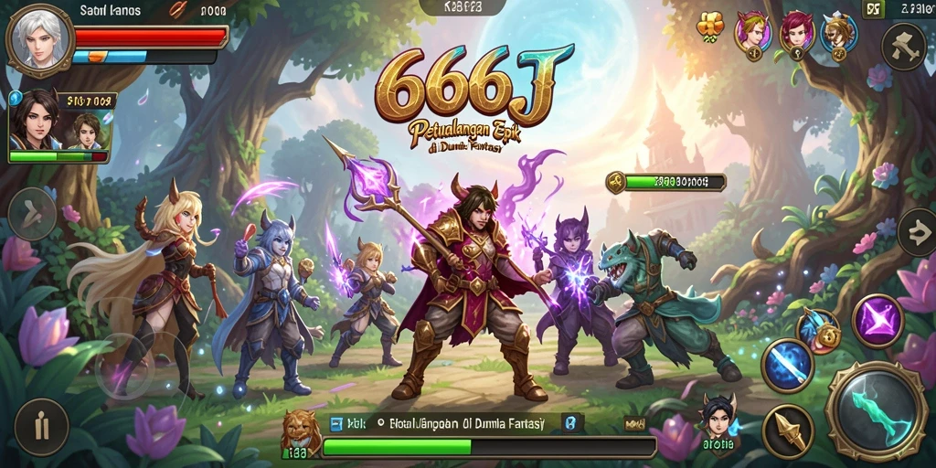 Gameplay menarik dari 666J dalam dunia fantasi.