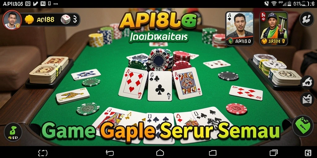 Gameplay seru Gaple di API88 dengan antarmuka yang menarik.