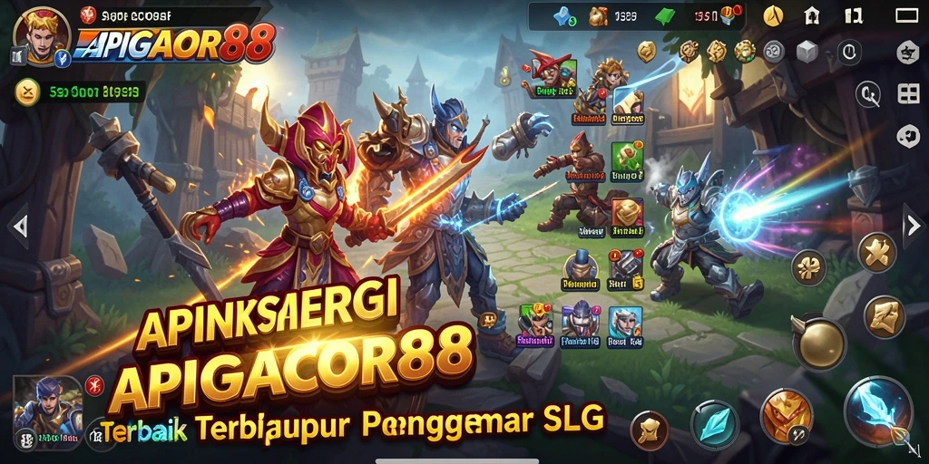 Tangkapan layar utama APIGACOR88 menampilkan aksi strategis dari gameplay SLG yang menarik.