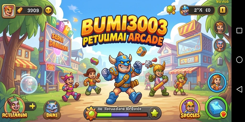 Tampilan gameplay dinamis dan menarik dari BUMI303.