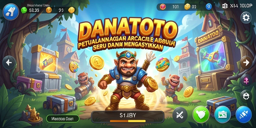 Tangkapan layar permainan DANATOTO menampilkan aksi seru dalam gameplay Arcade.