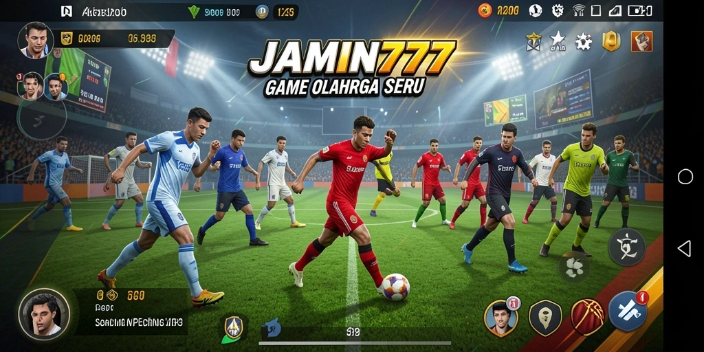 Tampilan aksi seru dalam gameplay olahraga JAMIN777.