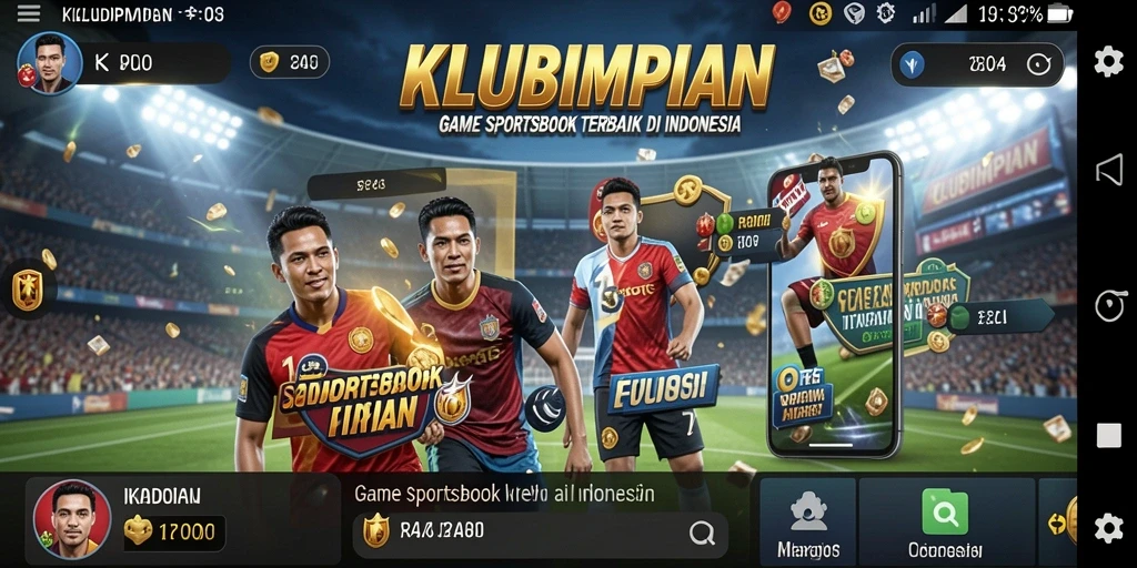 Tampilan gameplay sportsbook KLUBIMPIAN yang menarik dan interaktif.