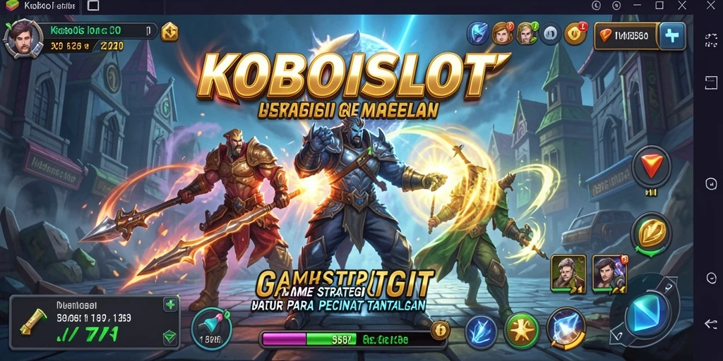 Tampilan gameplay mendebarkan dari KOBOISLOT yang penuh strategi.