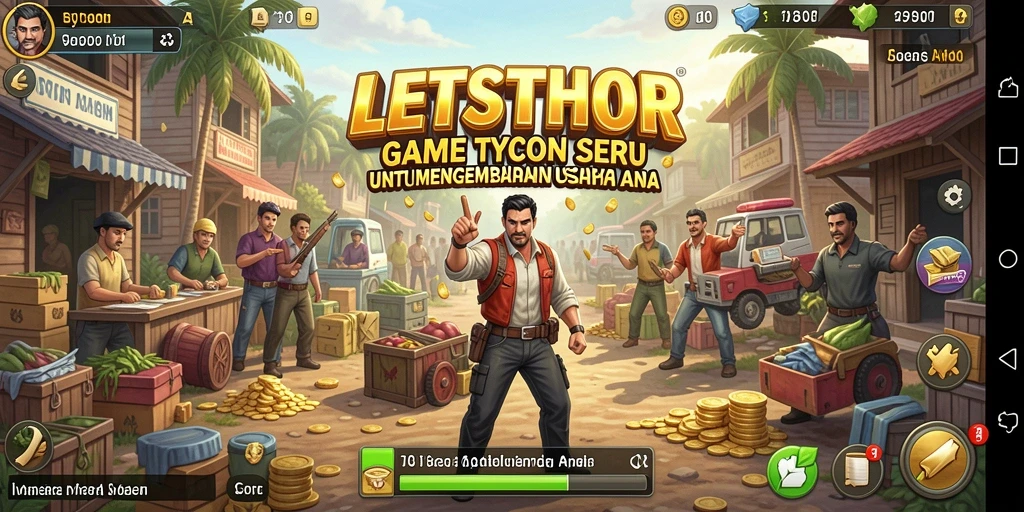 Tampilan gameplay LETSTHOR yang menantang dan seru.