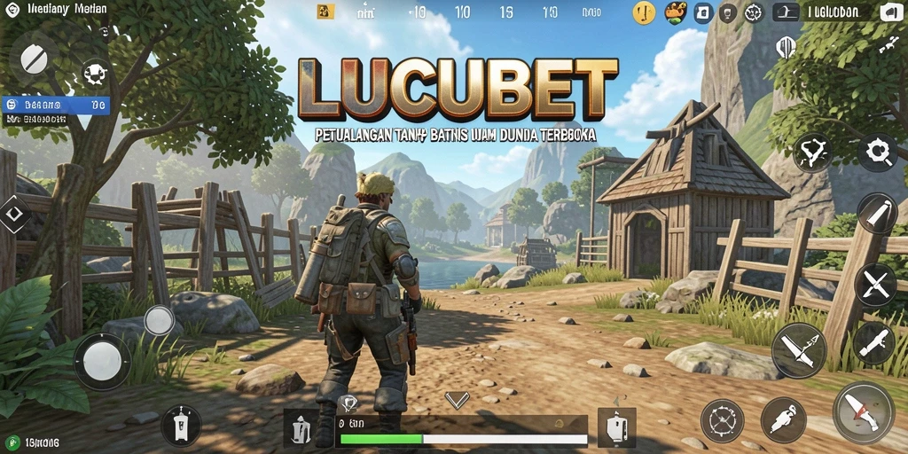 Screenshot LUCUBET menampilkan petualangan seru dalam dunia terbuka.