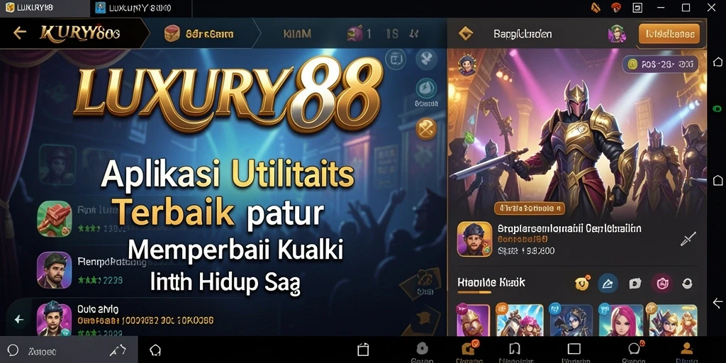 Tangkapan layar aplikasi LUXURY88 menampilkan antarmuka pengguna yang intuitif.