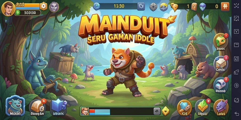 Tampilan menarik dari gameplay MAINDUIT yang sangat menghibur.