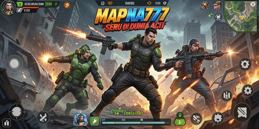 Tampilan gameplay aksi yang seru dan mendebarkan di MAPNA777.
