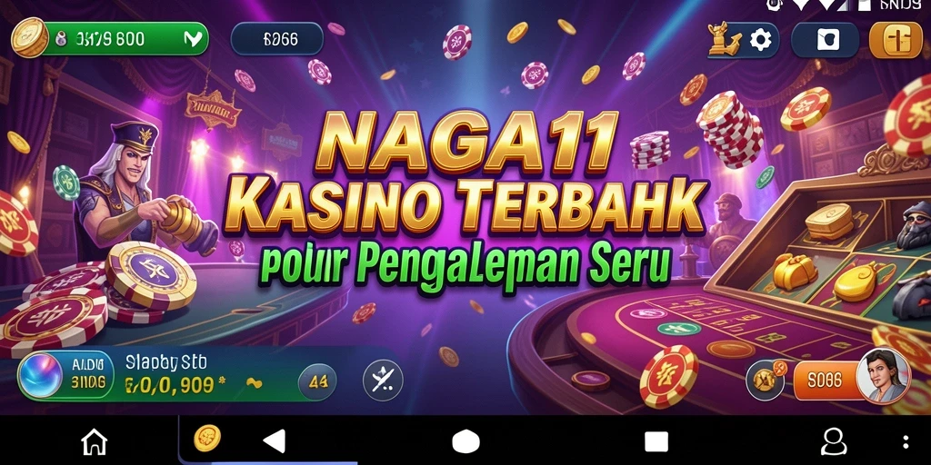 Tampilan gameplay NAGA11 yang penuh warna dan menarik.