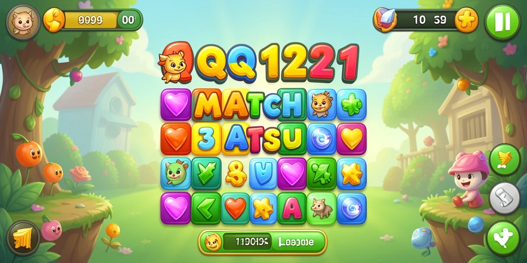 Tampilan menawan dari gameplay QQ1221 yang penuh warna.