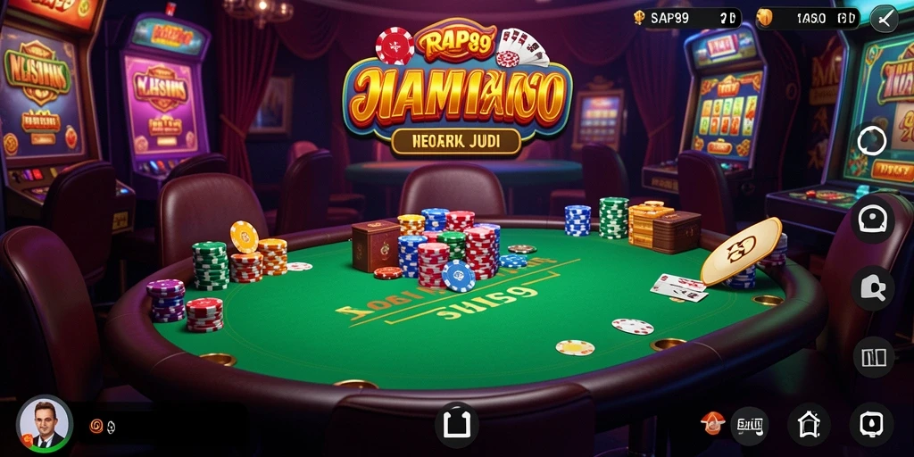 Tampilan menawan dari gameplay seru di RAP89 yang menampilkan kasino.