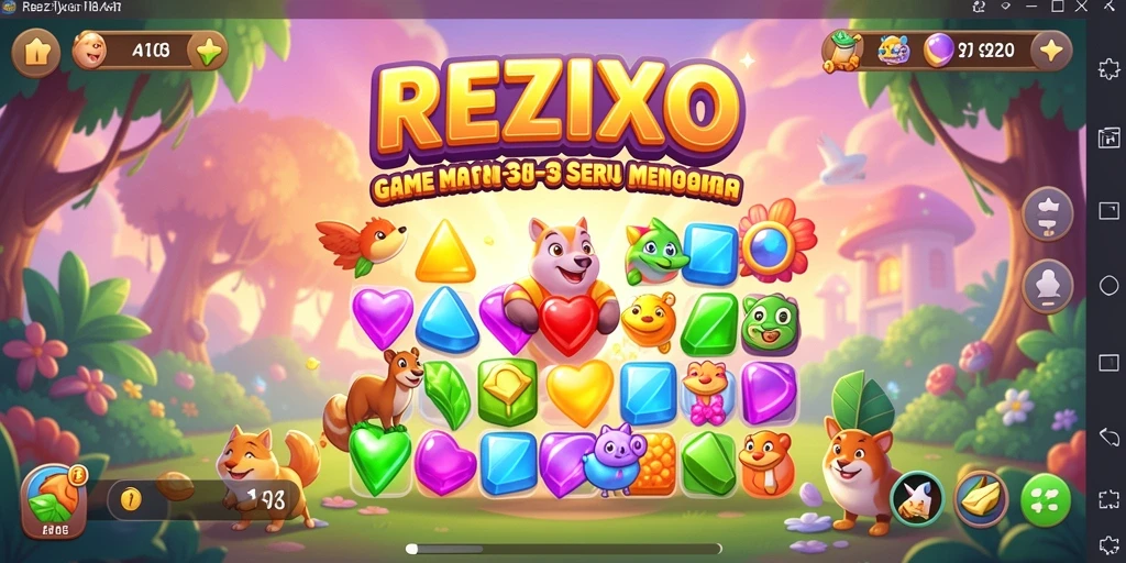 Screenshot gameplay <strong>REZIXO</strong> menunjukkan tantangan seru dalam mencocokkan item.
