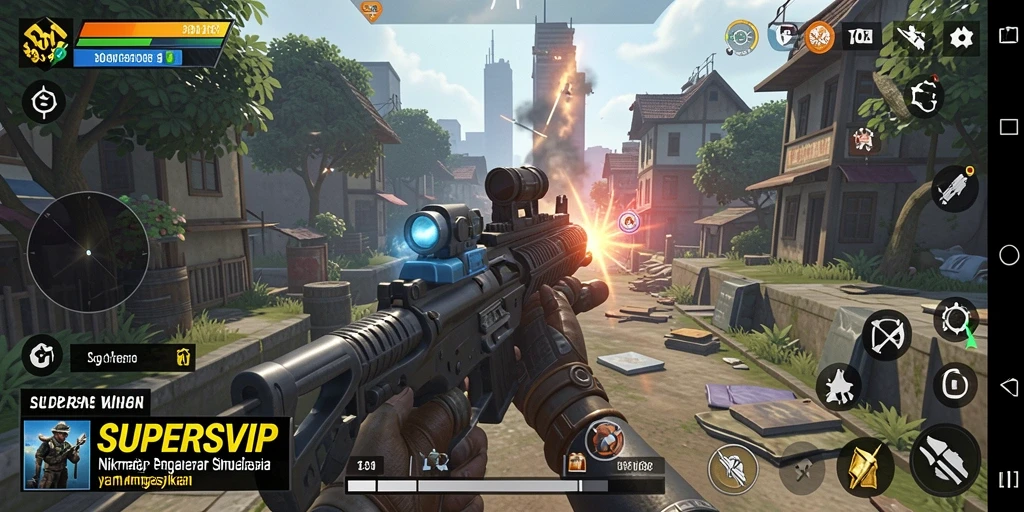 Tangkapan layar SUPERSVIP menampilkan fitur gameplay simulasi yang menarik dan interaktif.