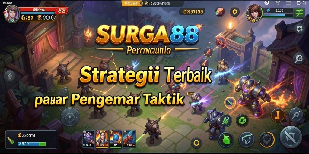 Screenshot gameplay SURGA88 menampilkan strategi dan taktik hebat.